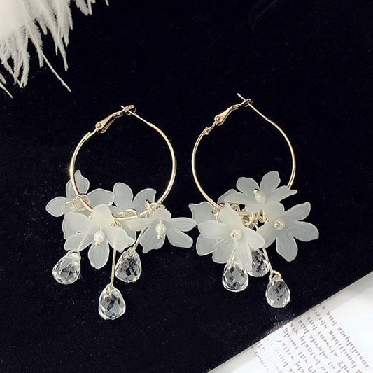 PetalGlow Shell Earrings