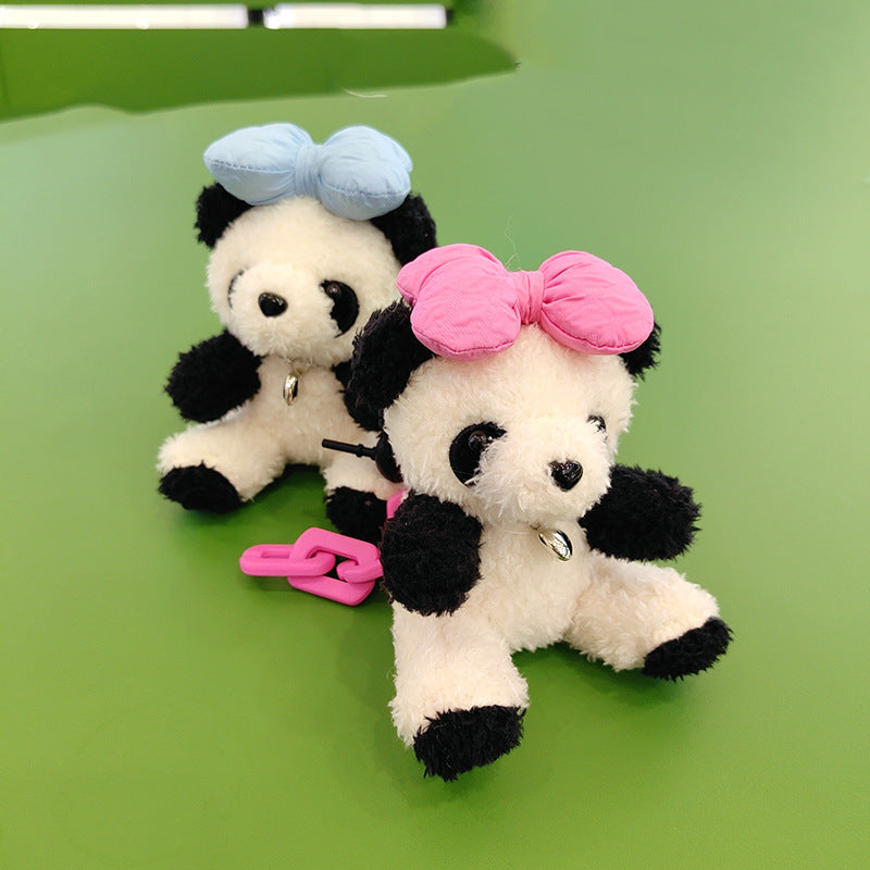 🐼 Panda Plush Charm – Cute Car & Bag Keychain