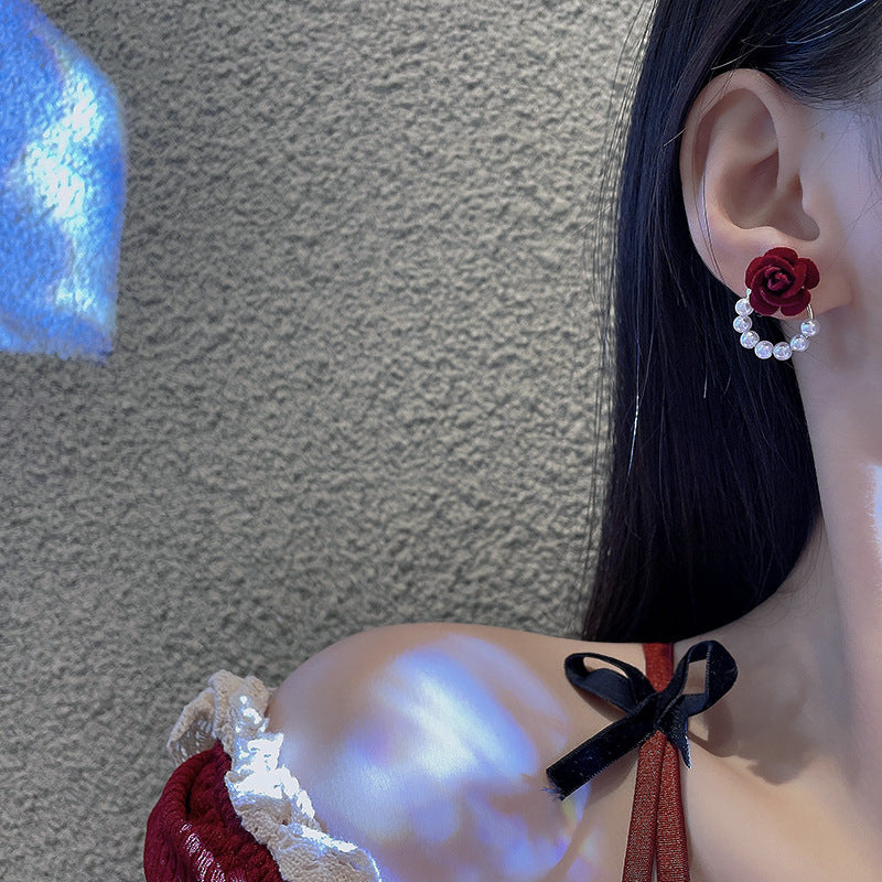 Blush Bloom Pearl Earrings