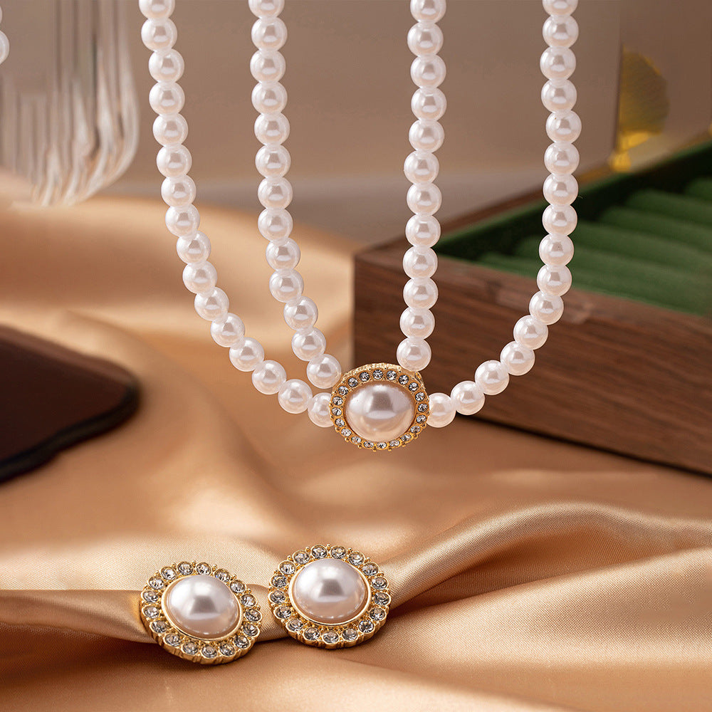 Royal Heart Pearl Jewelry Set