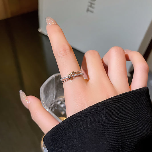 Zircon Halo Wrap Ring