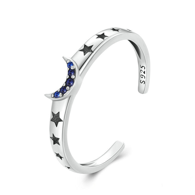 Retro Celestial Couple Rings – Sun, Moon & Star Design