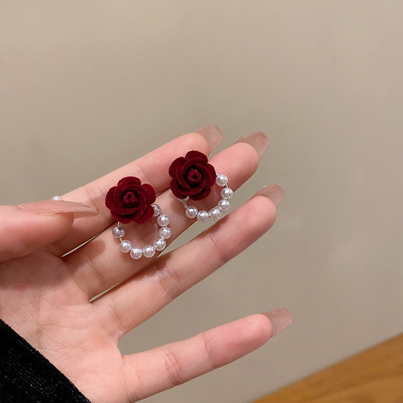 Blush Bloom Pearl Earrings