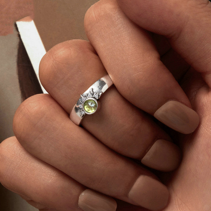 Retro Celestial Couple Rings – Sun, Moon & Star Design