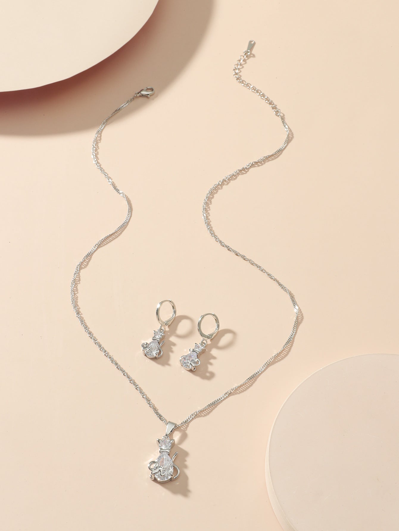 Crystal Glow Round Jewelry Set