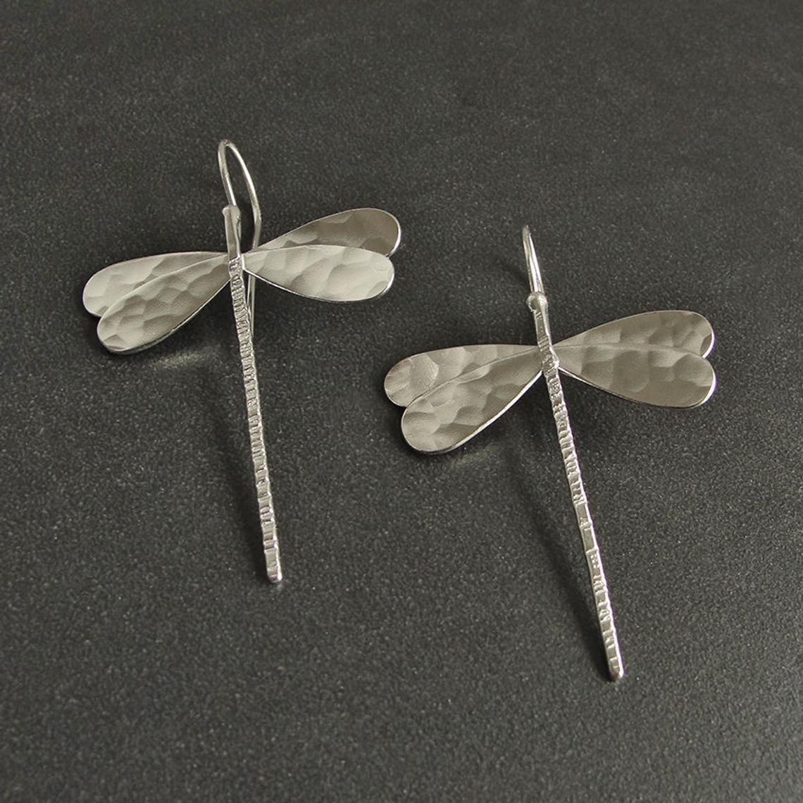 Personalized Three-dimensional Dragonfly Long Earrings