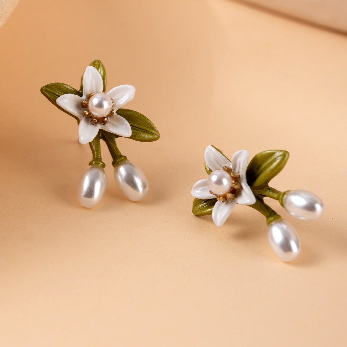 Lily Flower Drop Earrings