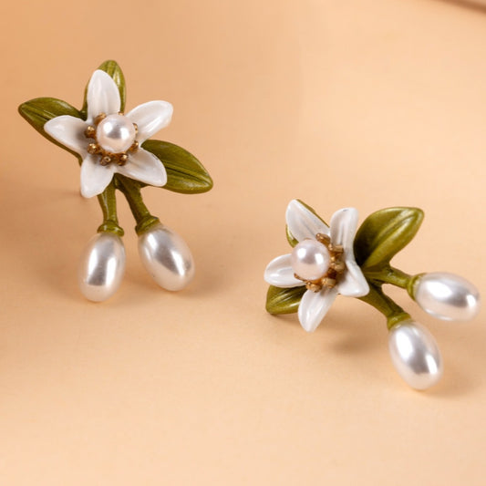 Lily Flower Drop Earrings