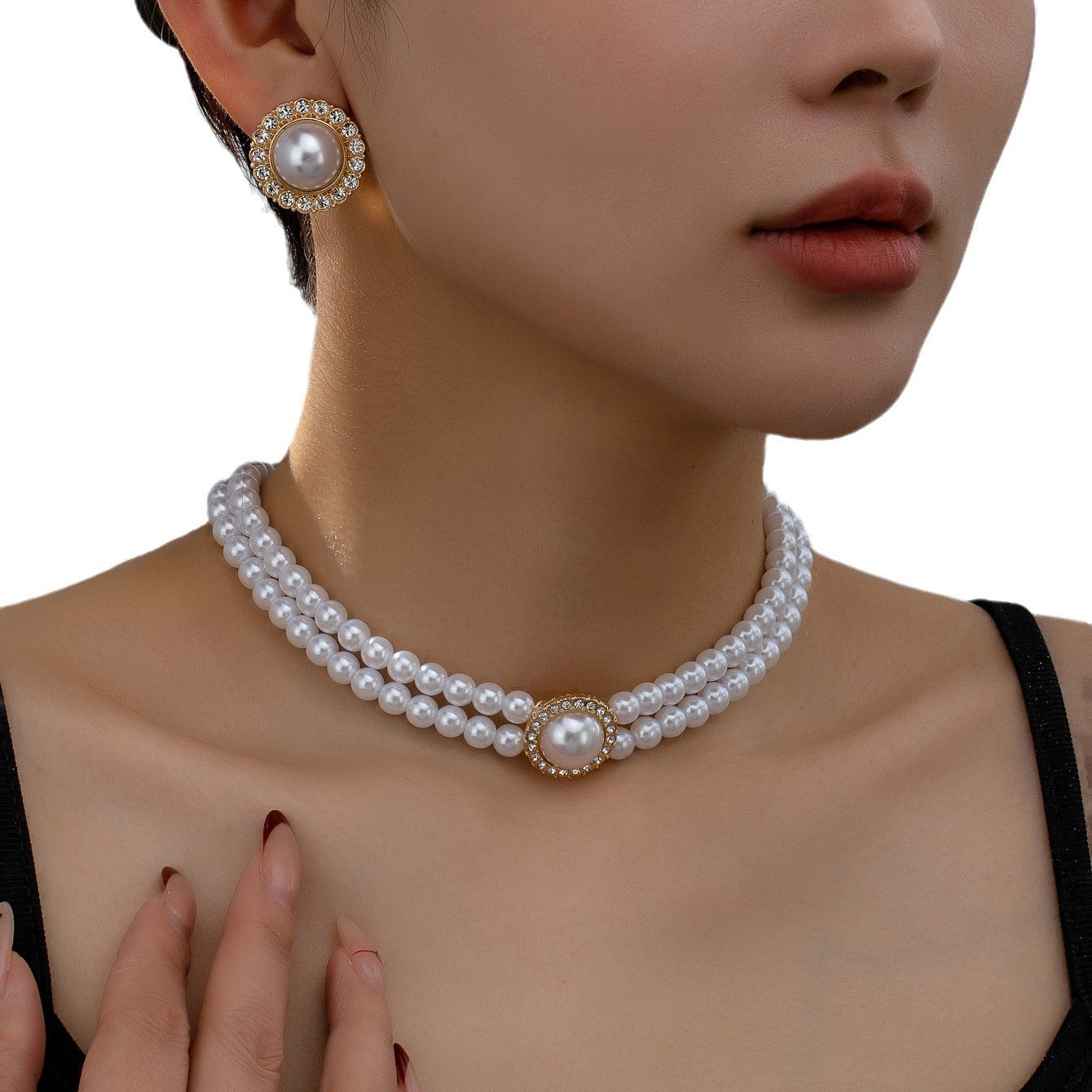 Royal Heart Pearl Jewelry Set
