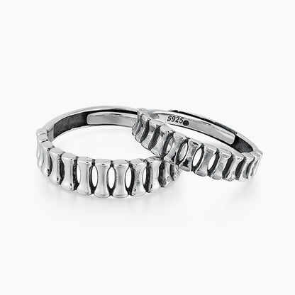 Silver Couple Rings – Unique Matching Ring Pair for Lovers