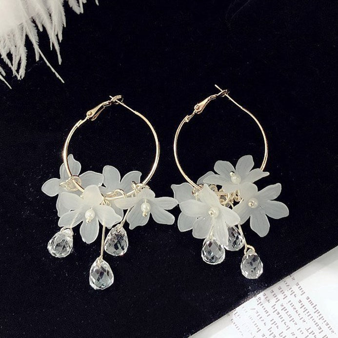 PetalGlow Shell Earrings