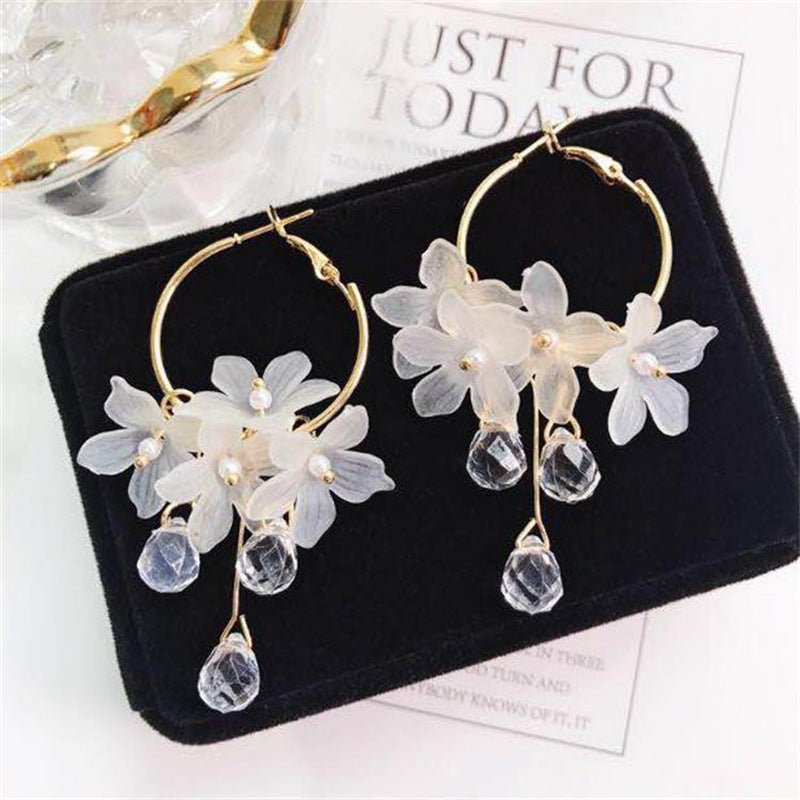 PetalGlow Shell Earrings
