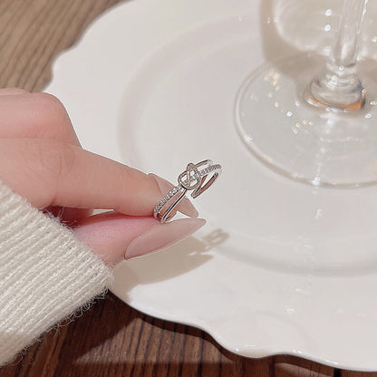 Zircon Halo Wrap Ring