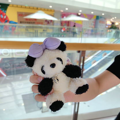 🐼 Panda Plush Charm – Cute Car & Bag Keychain