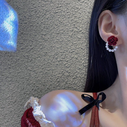 Blush Bloom Pearl Earrings