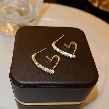 Love Heart Earrings – Lightweight Luxury for Women