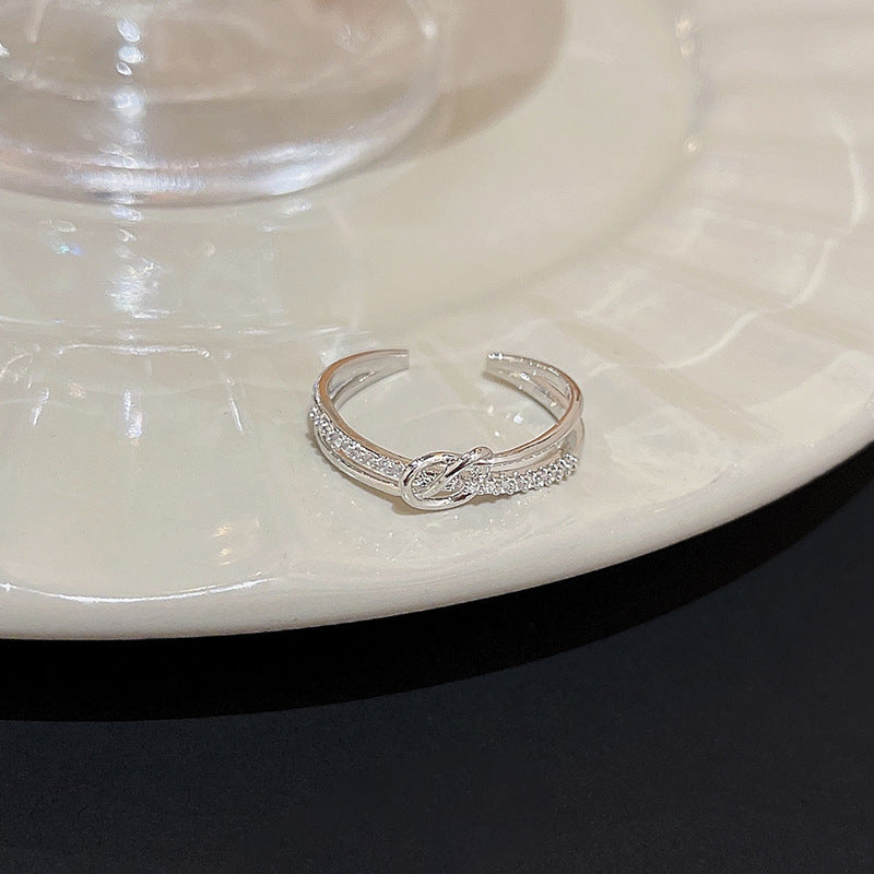 Zircon Halo Wrap Ring