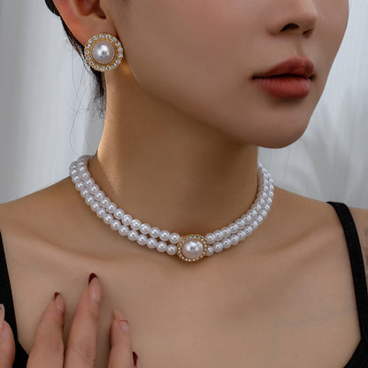 Royal Heart Pearl Jewelry Set