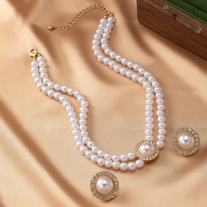 Royal Heart Pearl Jewelry Set