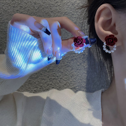 Blush Bloom Pearl Earrings