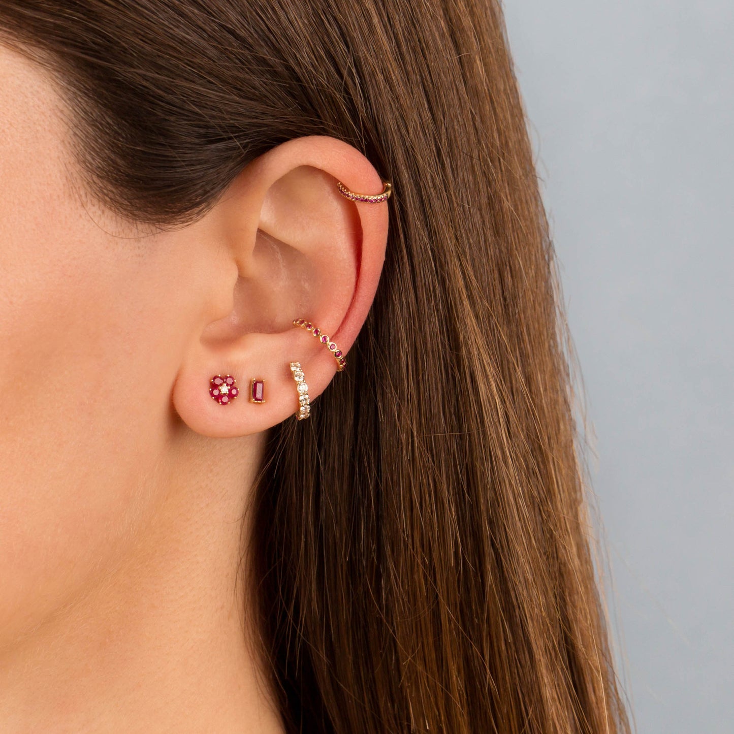 Elegant Floral Earrings Set for Women – Trendy Fashion Jewelry"