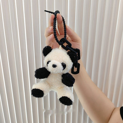 🐼 Panda Plush Charm – Cute Car & Bag Keychain