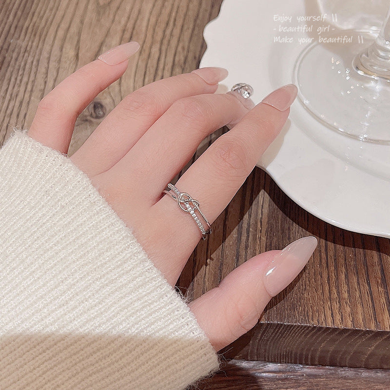 Zircon Halo Wrap Ring