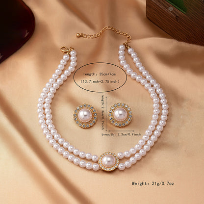 Royal Heart Pearl Jewelry Set