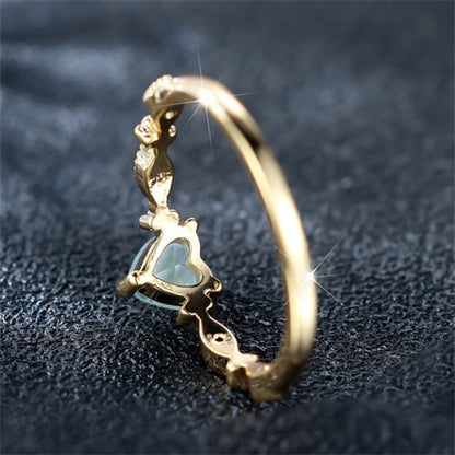 Heart-shaped All-match Classic Style Women's Ring