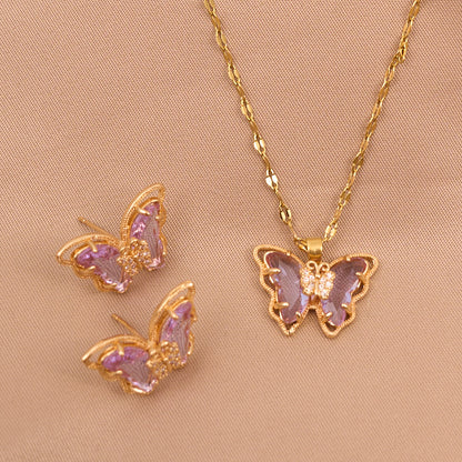 Butterfly Whimsy Jewelry Set