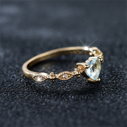 Heart-shaped All-match Classic Style Women's Ring