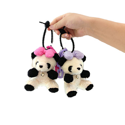 🐼 Panda Plush Charm – Cute Car & Bag Keychain