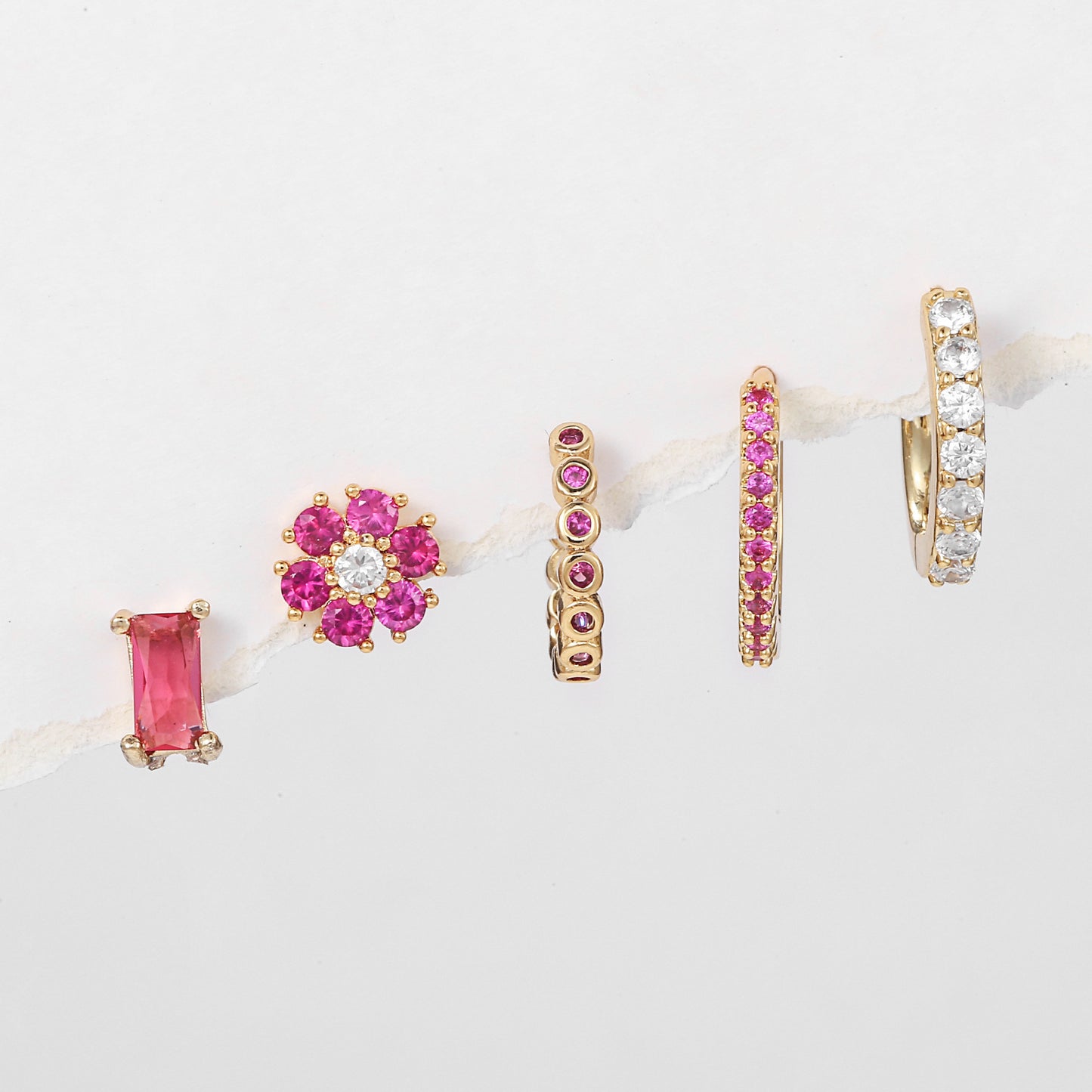 Elegant Floral Earrings Set for Women – Trendy Fashion Jewelry"