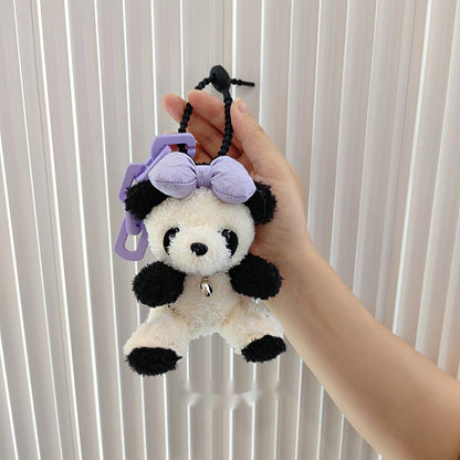 🐼 Panda Plush Charm – Cute Car & Bag Keychain